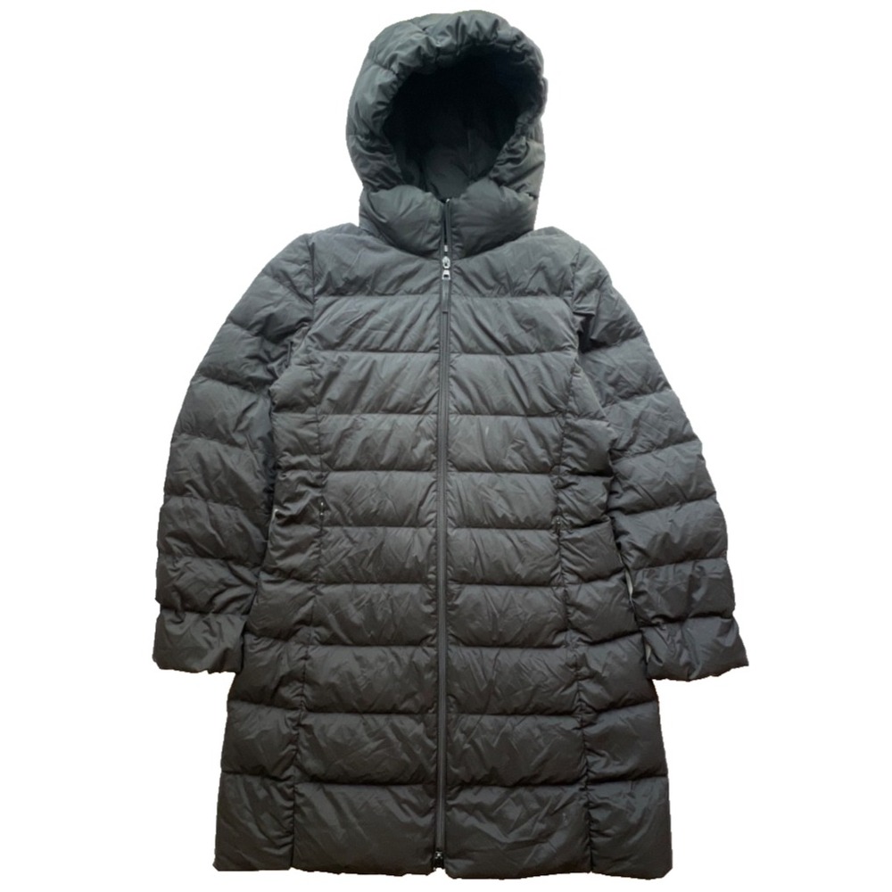 Uniqlo Ultra Light Down Jacket Women's S Black Packable Hooded Puffer Gorpcore